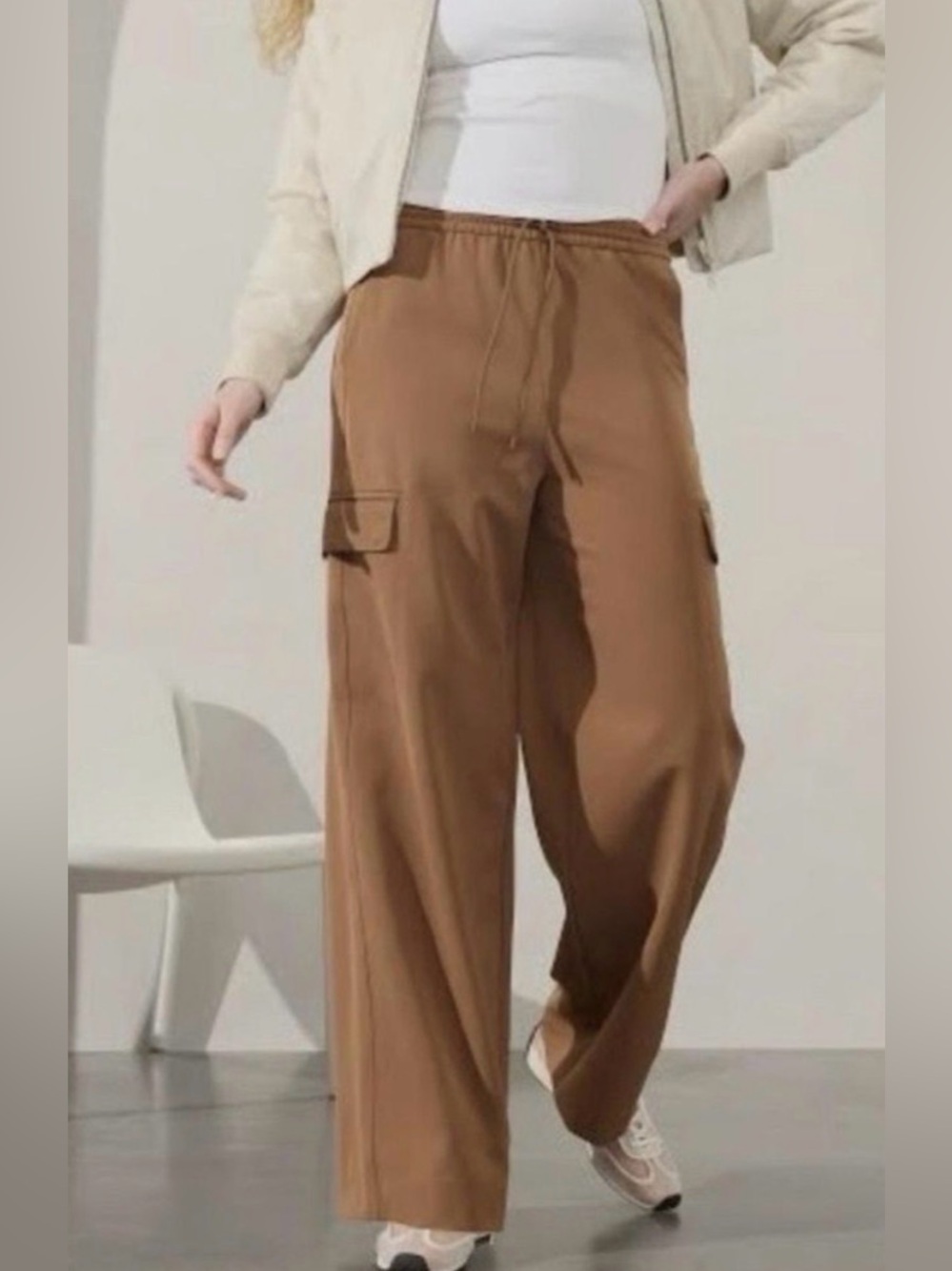 Athleta Promenade Cargo Pants – Brown – XS